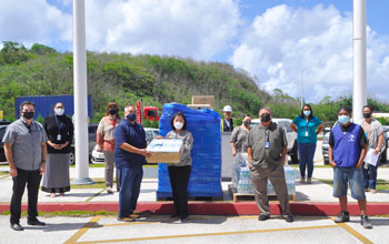 Port Authority of Guam Goodwill & Morale Association, received donations from Owner of the 7-Day Supermarket, Ms. Young Hong.