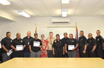 Appreciation and recognition was presented to our Port Police Division